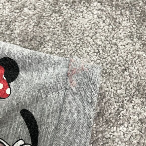 Disney Mickey Mouse Graphic T-Shirt Womens 2X GrayCrew Neck Short Sleeve Tee Top - Picture 4 of 11